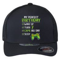 Gamer 7th Birthday Gaming 7 Years Old Perfect Gift Flexfit Unipanel Trucker Cap