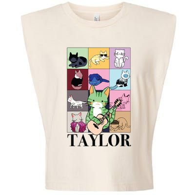 Groovy 70s Cat Garment-Dyed Women's Muscle Tee