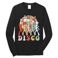 Groovy 70s Disco Ball Dancing Queens Kings Long Sleeve Shirt