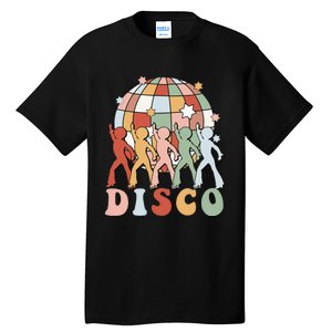 Groovy 70s Disco Ball Dancing Queens Kings Tall T-Shirt