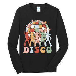 Groovy 70s Disco Ball Dancing Queens Kings Tall Long Sleeve T-Shirt