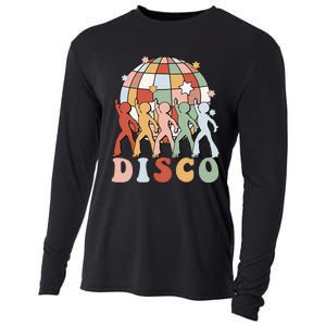 Groovy 70s Disco Ball Dancing Queens Kings Cooling Performance Long Sleeve Crew