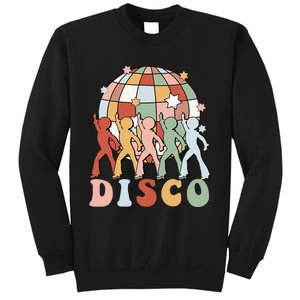 Groovy 70s Disco Ball Dancing Queens Kings Tall Sweatshirt