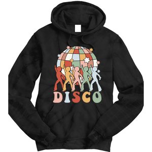 Groovy 70s Disco Ball Dancing Queens Kings Tie Dye Hoodie