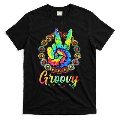 Groovy 70's Tie Dye Vintage 70s Retro 70's Hippie Costume T-Shirt