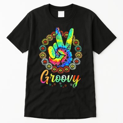 Groovy 70's Tie Dye Vintage 70s Retro 70's Hippie Costume Tall T-Shirt