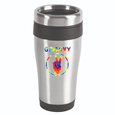 Groovy 70's Tie Dye   Vintage  For Retro Party 16oz Travel Tumbler