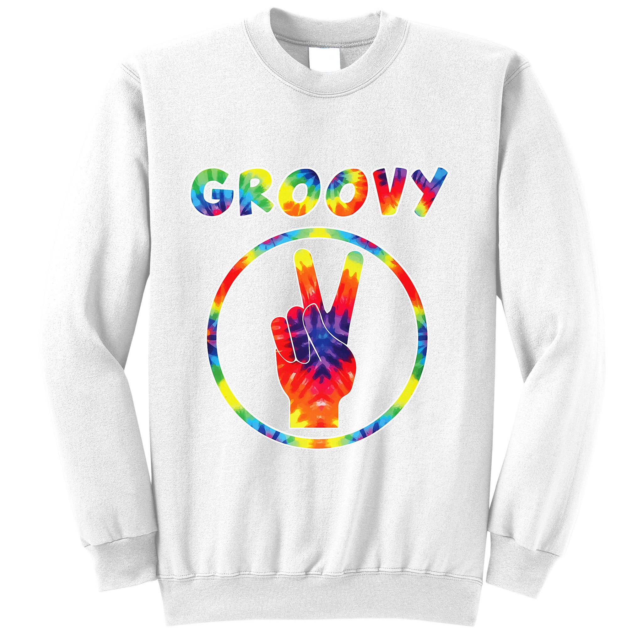 Groovy 70's Tie Dye   Vintage  For Retro Party Sweatshirt