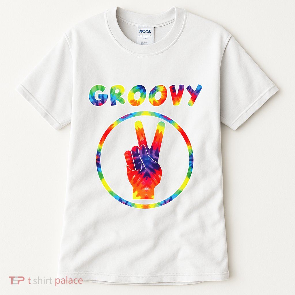Groovy 70's Tie Dye   Vintage  For Retro Party Tall T-Shirt