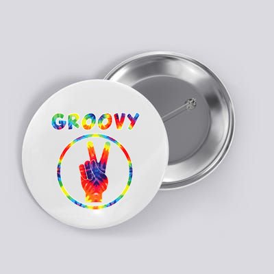 Groovy 70's Tie Dye   Vintage  For Retro Party Button