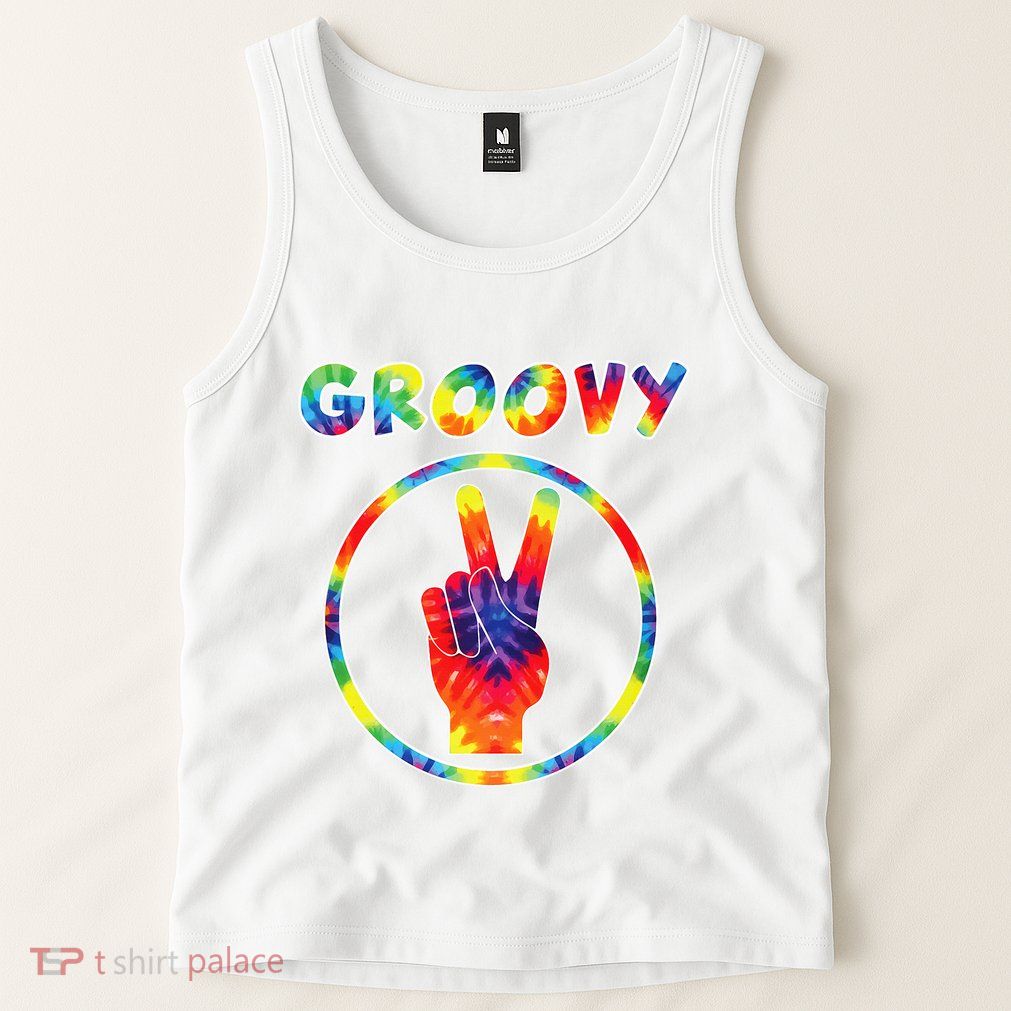 Groovy 70's Tie Dye   Vintage  For Retro Party Tank Top