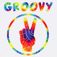 Groovy 70's Tie Dye   Vintage  For Retro Party Golf Towel
