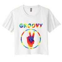 Groovy 70's Tie Dye   Vintage  For Retro Party Crop Top