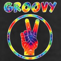 Groovy 70s Tie Dye Vintage For Retro Party Golf Towel