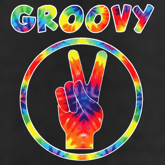 Groovy 70s Tie Dye Vintage For Retro Party Golf Towel
