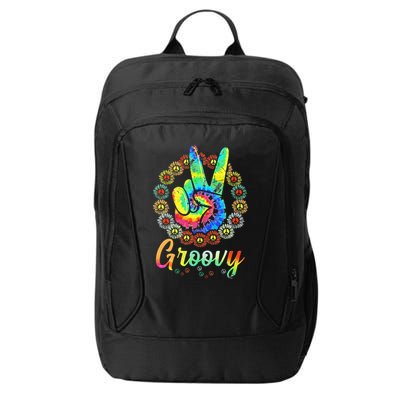 Groovy 70s Tie Dye Vintage 70s Retro 70s Hippie Costume City Backpack