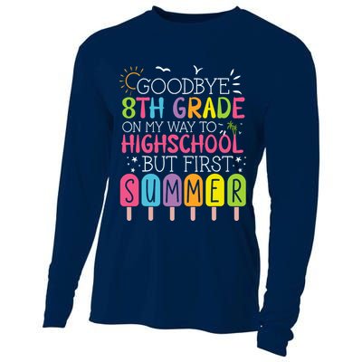 Goodbye 8th Grade Graduation To Highschool But First Summer Cooling Performance Long Sleeve Crew