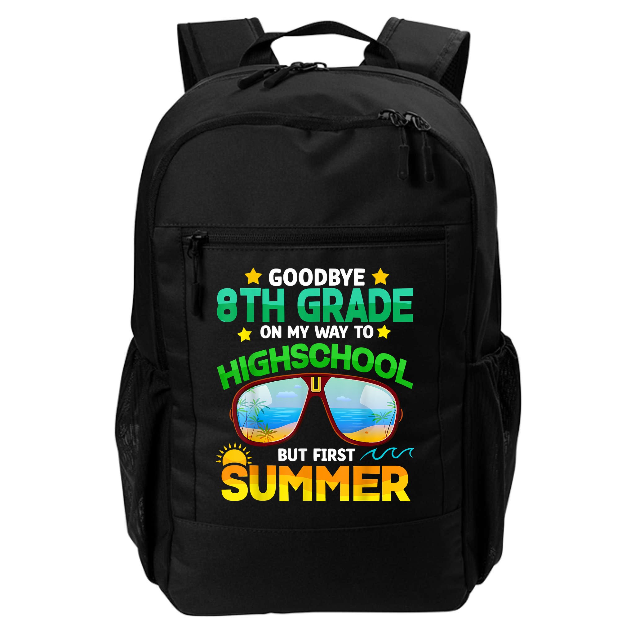 Goodbye 8th Grade Graduation To Highschool Hello Summer Him Backpack