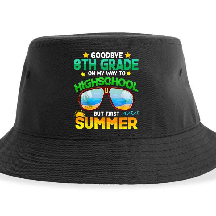 Goodbye 8th Grade Graduation To Highschool Hello Summer Him Sustainable Bucket Hat