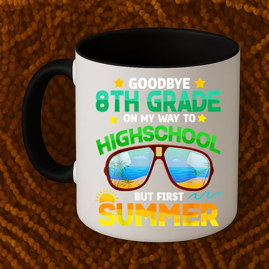 Goodbye 8th Grade Graduation To Highschool Hello Summer Him Mug