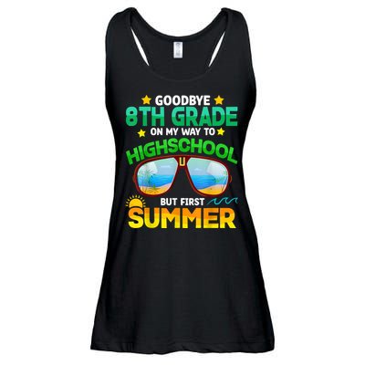 Goodbye 8th Grade Graduation To Highschool Hello Summer Him Ladies Essential Flowy Tank