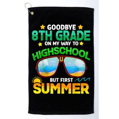 Goodbye 8th Grade Graduation To Highschool Hello Summer Him Golf Towel