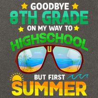 Goodbye 8th Grade Graduation To Highschool Hello Summer Him Cotton Canvas Backpack