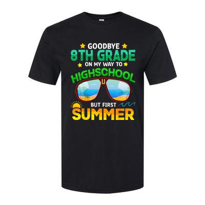 Goodbye 8th Grade Graduation To Highschool Hello Summer Him Softstyle CVC T-Shirt