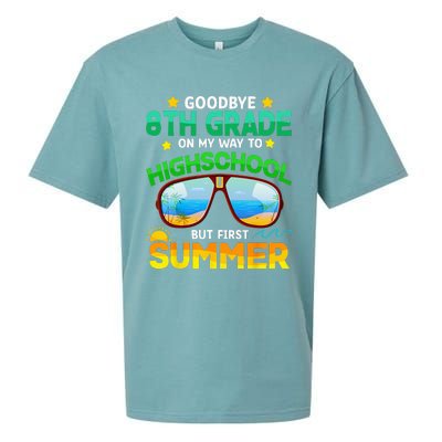 Goodbye 8th Grade Graduation To Highschool Hello Summer Him Sueded Cloud Jersey T-Shirt