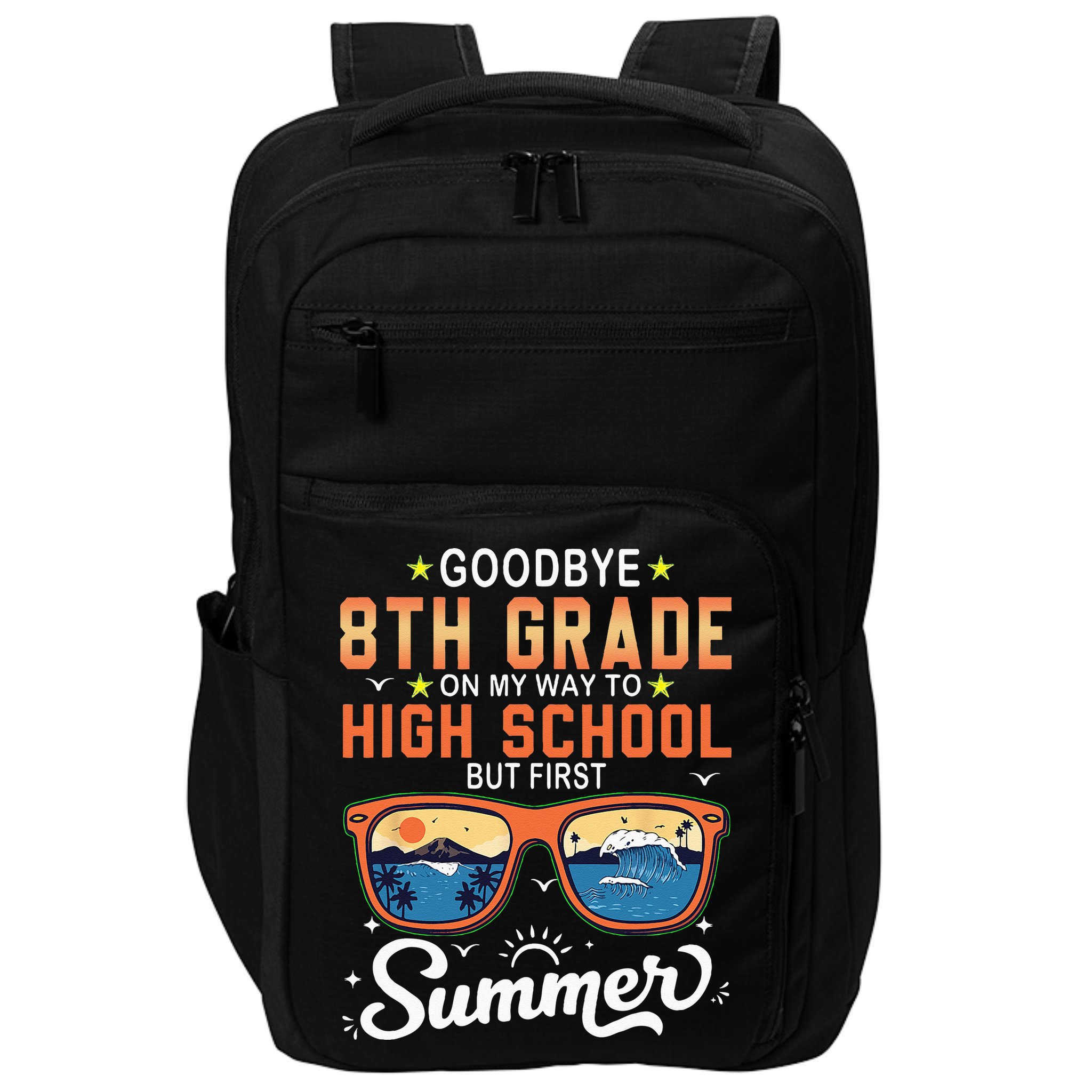 Goodbye 8th Grade Graduation To 9th Grade Hello Summer Impact Tech Backpack