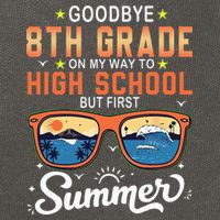 Goodbye 8th Grade Graduation To 9th Grade Hello Summer Cotton Canvas Backpack