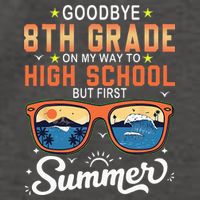 Goodbye 8th Grade Graduation To 9th Grade Hello Summer Vector Backpack