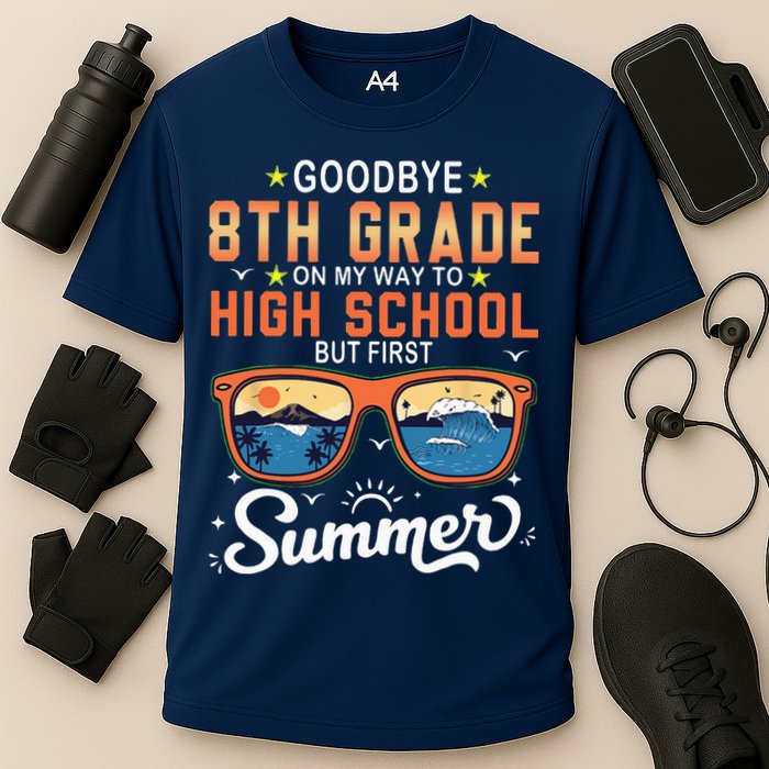 Goodbye 8th Grade Graduation To 9th Grade Hello Summer Performance Shirt