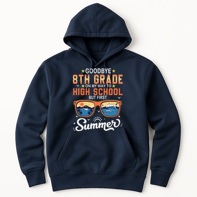 Goodbye 8th Grade Graduation To 9th Grade Hello Summer Hoodie
