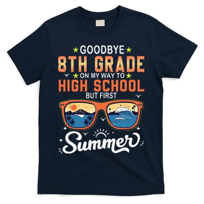 Goodbye 8th Grade Graduation To 9th Grade Hello Summer T-Shirt