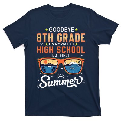 Goodbye 8th Grade Graduation To 9th Grade Hello Summer T-Shirt