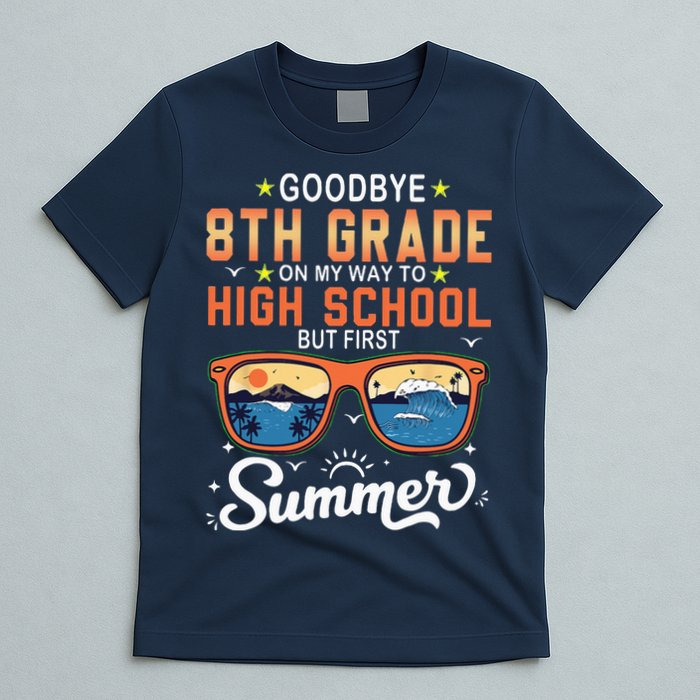Goodbye 8th Grade Graduation To 9th Grade Hello Summer T-Shirt