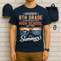 Goodbye 8th Grade Graduation To 9th Grade Hello Summer T-Shirt