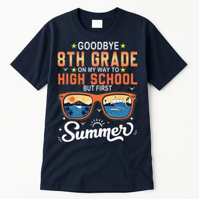 Goodbye 8th Grade Graduation To 9th Grade Hello Summer Tall T-Shirt