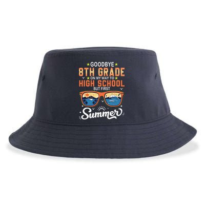 Goodbye 8th Grade Graduation To 9th Grade Hello Summer Sustainable Bucket Hat