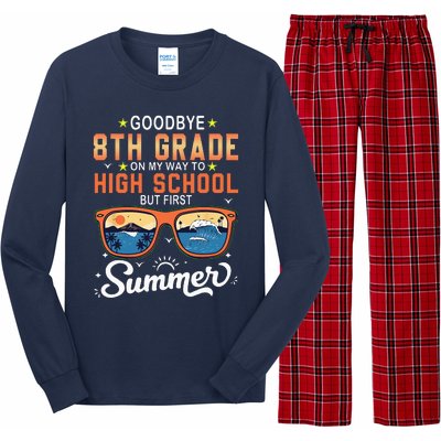 Goodbye 8th Grade Graduation To 9th Grade Hello Summer Long Sleeve Pajama Set