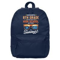 Goodbye 8th Grade Graduation To 9th Grade Hello Summer 16 in Basic Backpack