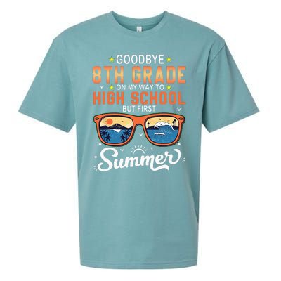 Goodbye 8th Grade Graduation To 9th Grade Hello Summer Sueded Cloud Jersey T-Shirt