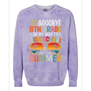 Goodbye 8th Grade On My Way To High School Colorblast Crewneck Sweatshirt