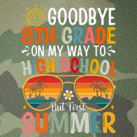Goodbye 8th Grade On My Way To High School Legacy Tie Dye Trucker Hat