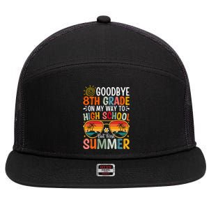 Goodbye 8th Grade On My Way To High School 7 Panel Mesh Trucker Snapback Hat