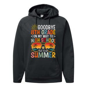 Goodbye 8th Grade On My Way To High School Performance Fleece Hoodie