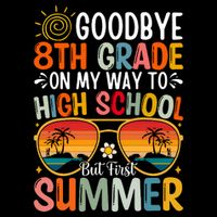 Goodbye 8th Grade On My Way To High School Drawstring Bag