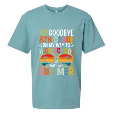 Goodbye 8th Grade On My Way To High School Sueded Cloud Jersey T-Shirt