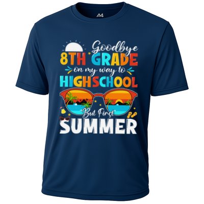 Goodbye 8th Grade Graduation To Highschool Hello Summer Performance Shirt